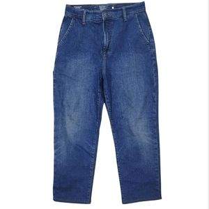 Old Navy Sky -Hi Straight Carpenter's Jeans Size 8 In Blue